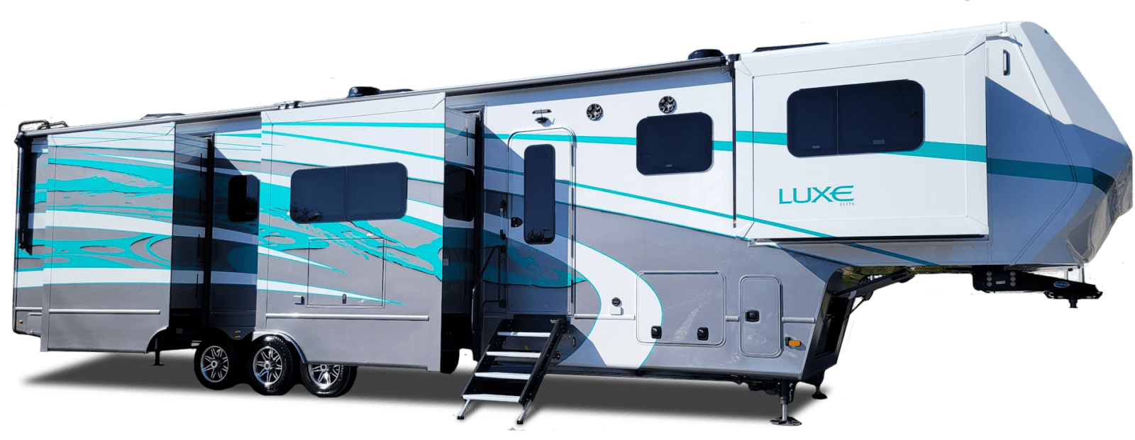 Fifth Wheels for Sale  |  Visit the Luxe Fifth Wheel Elkhart showroom to see our inventory of luxury fifth wheels and fifth wheel toy haulers.