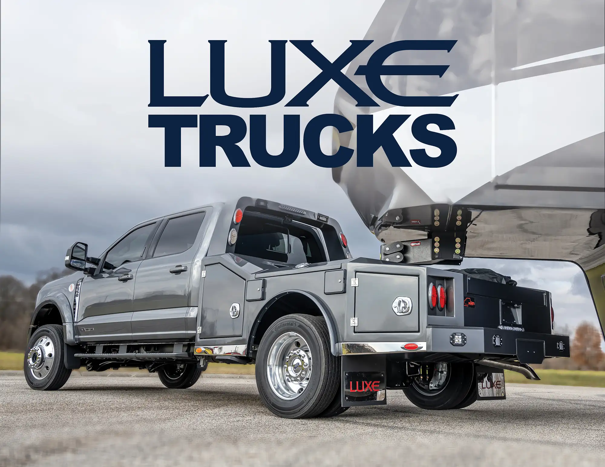 Luxe Trucks Luxe Trucks is a partner company to Luxe Fifth Wheels, and builds premier fifth wheel hauler trucks.